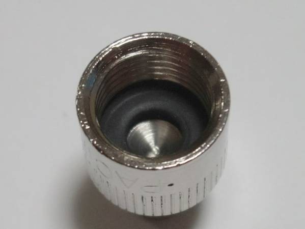 ★蟲回し付 エアバルブキャップ メッキ シルバー ☆3/ ムシ回し XLR CR CB バルブコア