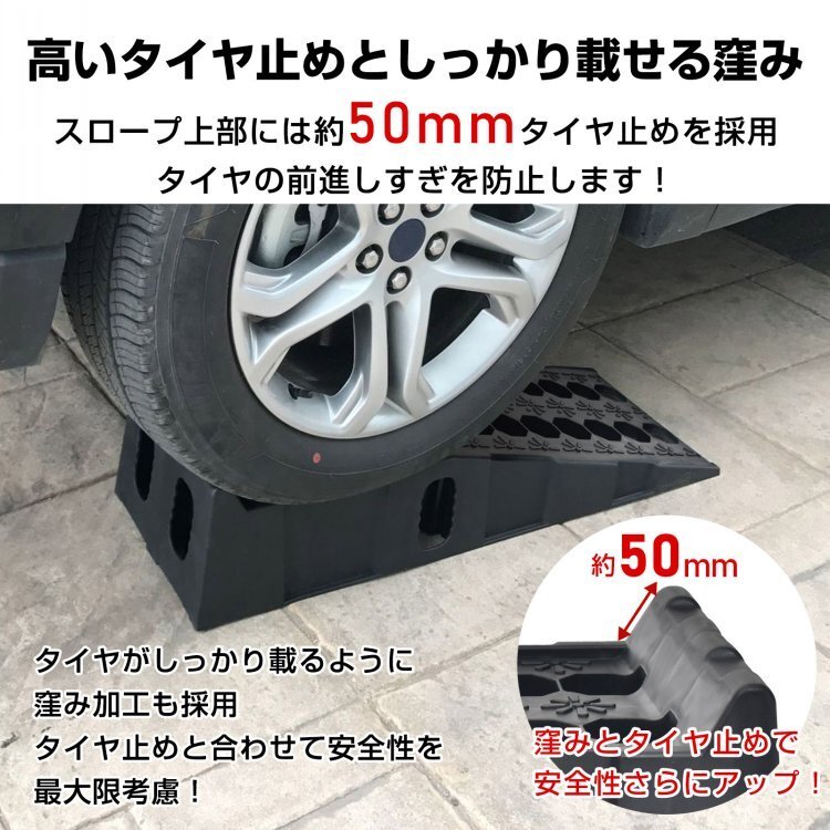 1円 段差プレート カースロープ 段差スロープ スロープ 車(chē) 滑り止め 7t ジャッキ ポリプロピレン カースロープリフト オイル交換 ee401