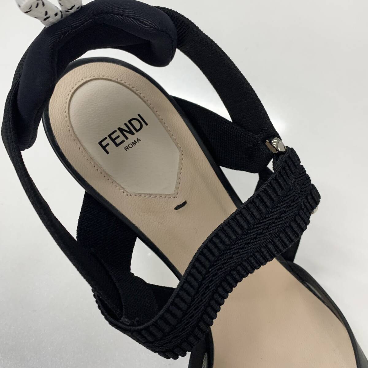 【Fendi】「コリブリ ライト」スリングバック パンプス M12412 フェンディ コリブリ ファブリック メッシュ スリング