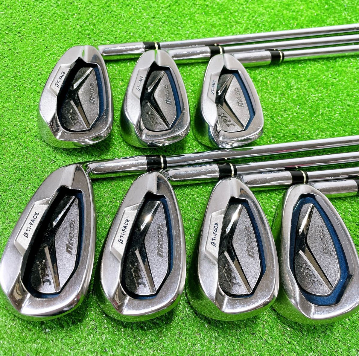★名器 優しいアイアン★ミズノ Mizuno JPX E500 β Ti-FACE FLEX SR 5-9PF 7本セット N.S.PRO 950GH HT ウェッジ スチール 右 IRON ゴルフ_画像2