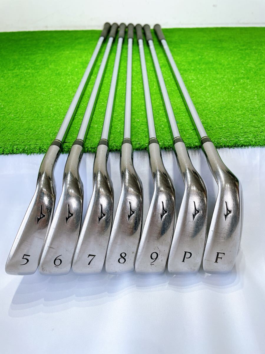 ★名器 優しいアイアン★ミズノ Mizuno JPX E500 β Ti-FACE FLEX SR 5-9PF 7本セット N.S.PRO 950GH HT ウェッジ スチール 右 IRON ゴルフ_画像5