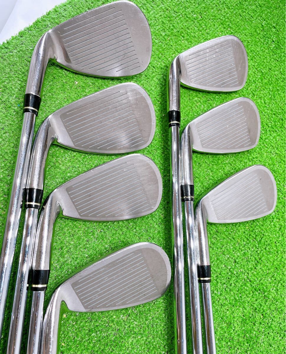 ★名器 優しいアイアン★ミズノ Mizuno JPX E500 β Ti-FACE FLEX SR 5-9PF 7本セット N.S.PRO 950GH HT ウェッジ スチール 右 IRON ゴルフ_画像4