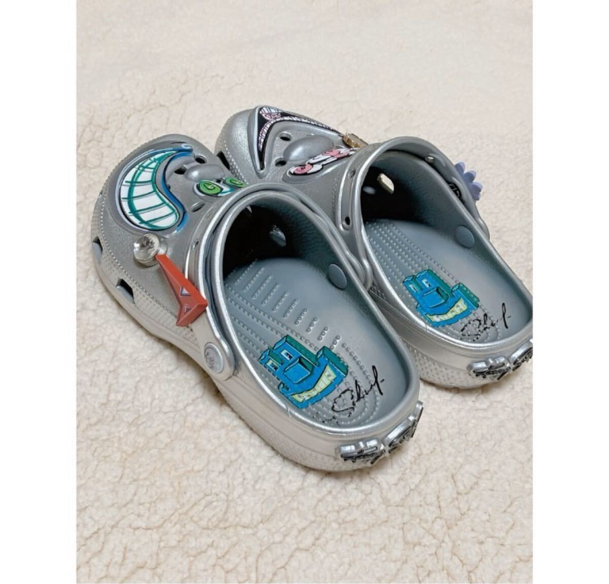 美品 レア crocs クロックス ケニーシャーフコラボ 23cm レディース
