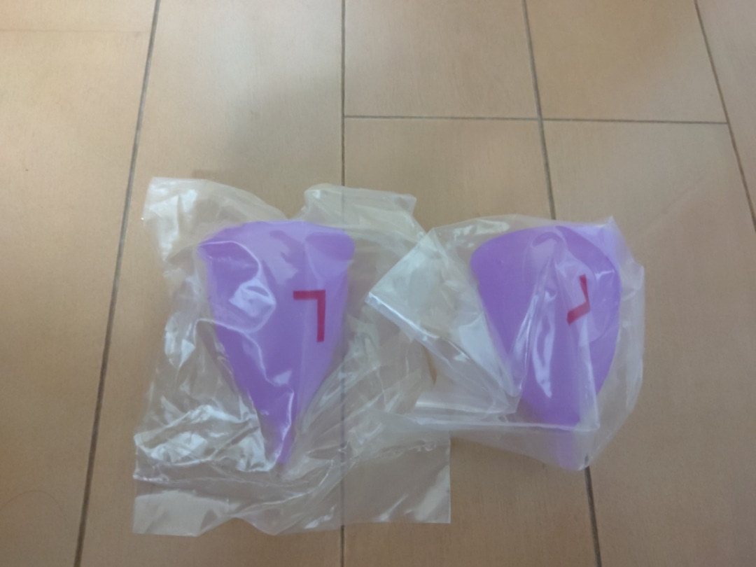 2個セット月経カップ Lサイズ パープル