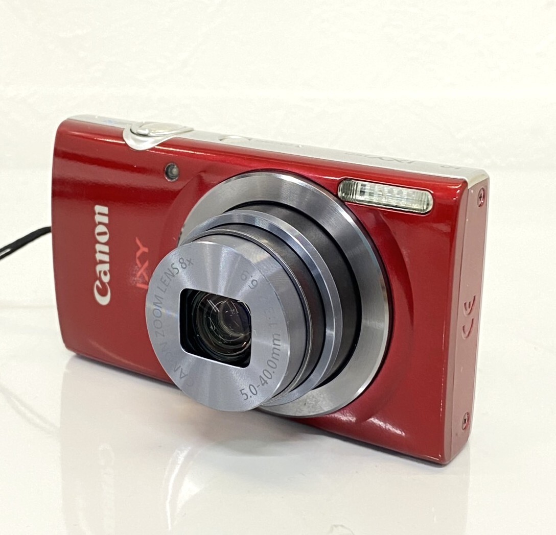 ※ Canon IXY 150 コンパクトデジタルカメラ PC2197 レッド 本體のみ 動(dòng)作確認(rèn) キャノン デジカメ 中古【ｃ1819】