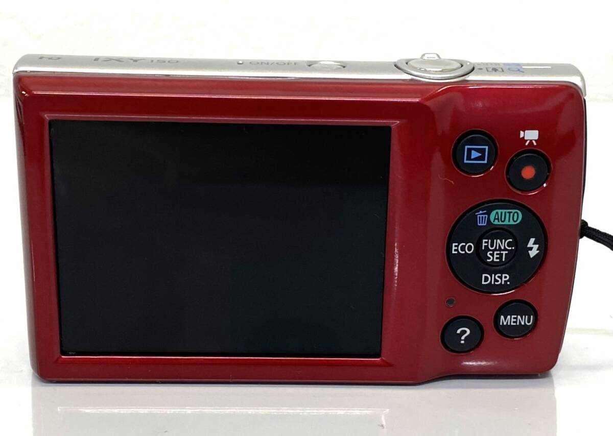 ※ Canon IXY 150 コンパクトデジタルカメラ PC2197 レッド 本體のみ 動(dòng)作確認(rèn) キャノン デジカメ 中古【ｃ1819】
