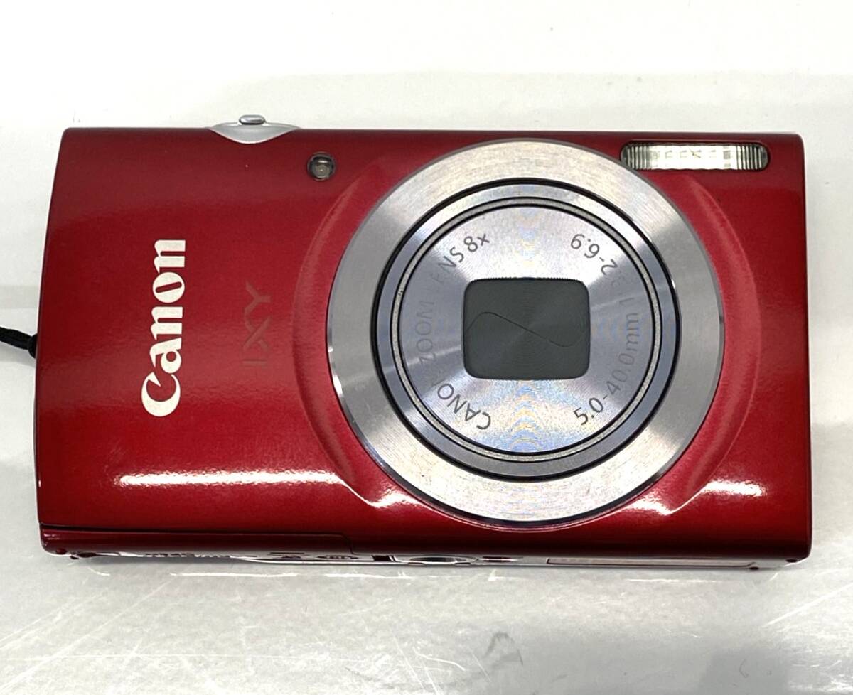 ※ Canon IXY 150 コンパクトデジタルカメラ PC2197 レッド 本體のみ 動(dòng)作確認(rèn) キャノン デジカメ 中古【ｃ1819】
