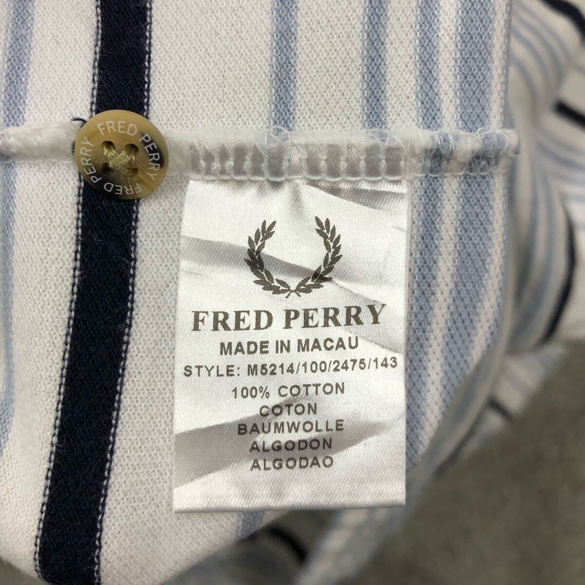 FRED PERRY フレッドペリー 半袖ポロシャツ 半袖シャツ 鹿の子 サイズS ホワイト 白 ワンポイントロゴ メンズ トップス 最落なし（Q）
