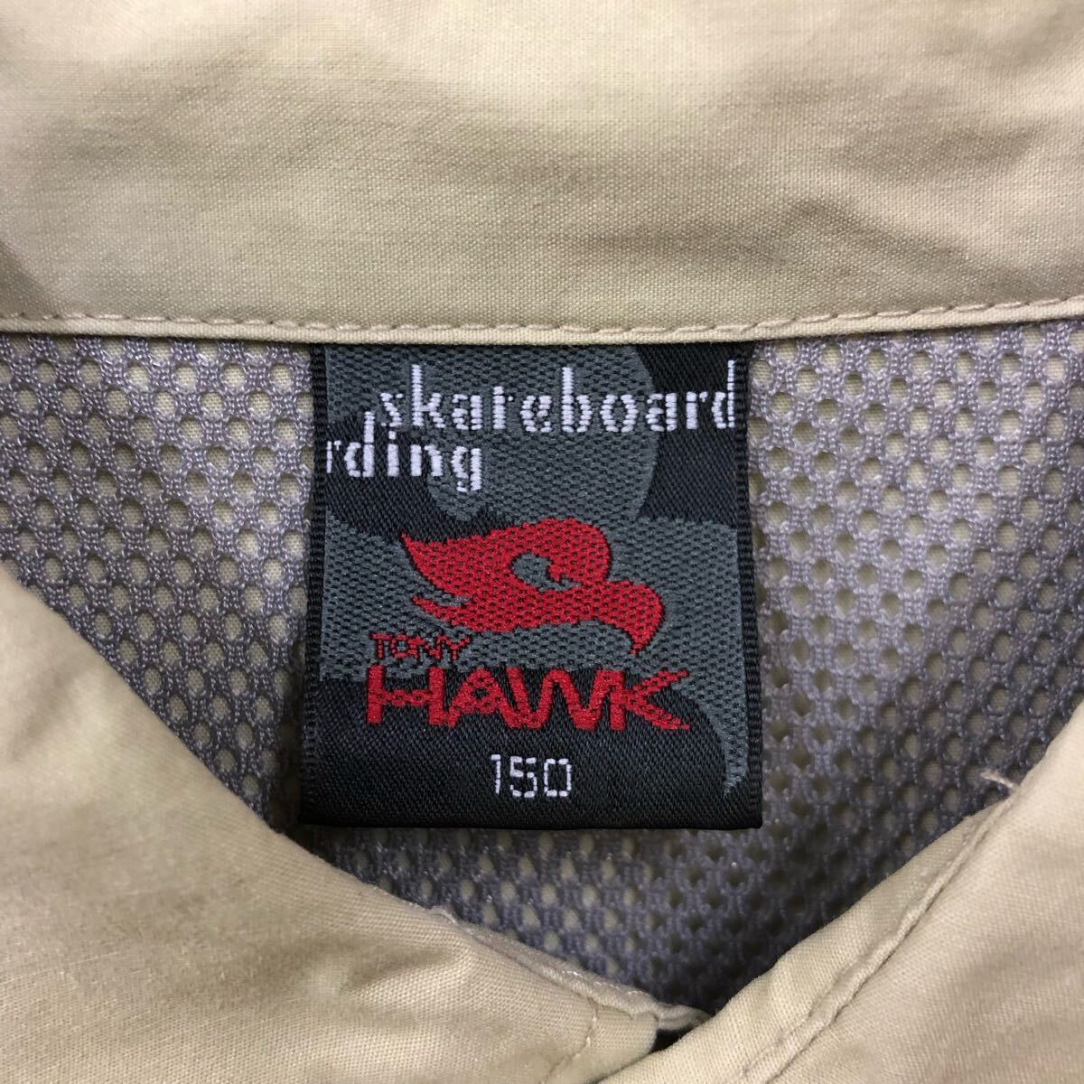 Tony HAWK Street б/у одежда задний вышивка рубашка с коротким рукавом рубашка work shirt размер M соответствует бежевый подкладка сетка мужской tops нет максимальной ставки (T)