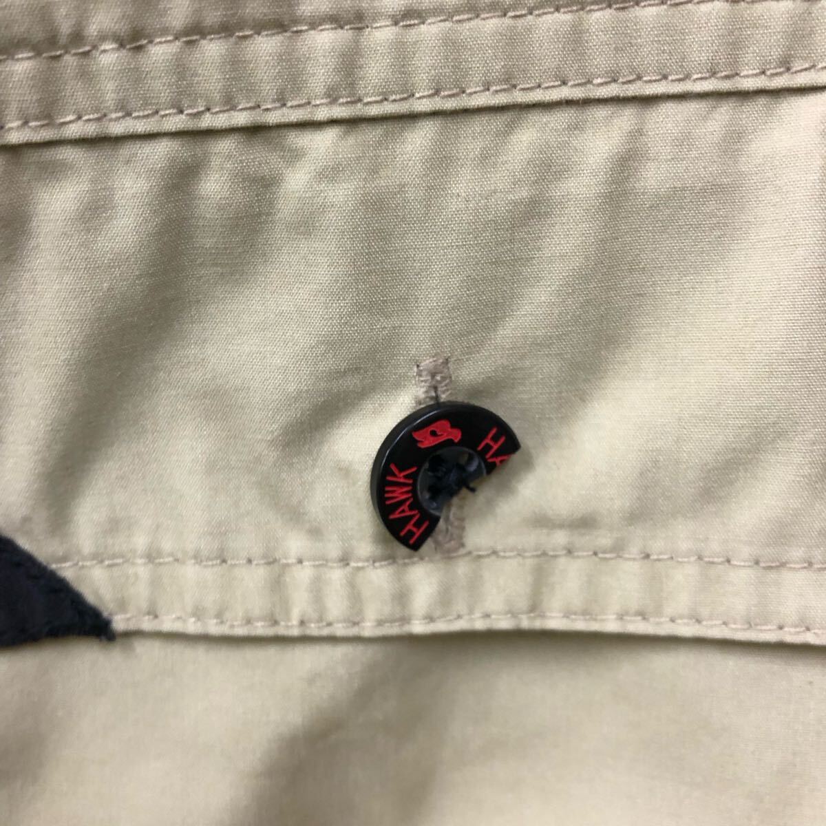 Tony HAWK Street б/у одежда задний вышивка рубашка с коротким рукавом рубашка work shirt размер M соответствует бежевый подкладка сетка мужской tops нет максимальной ставки (T)