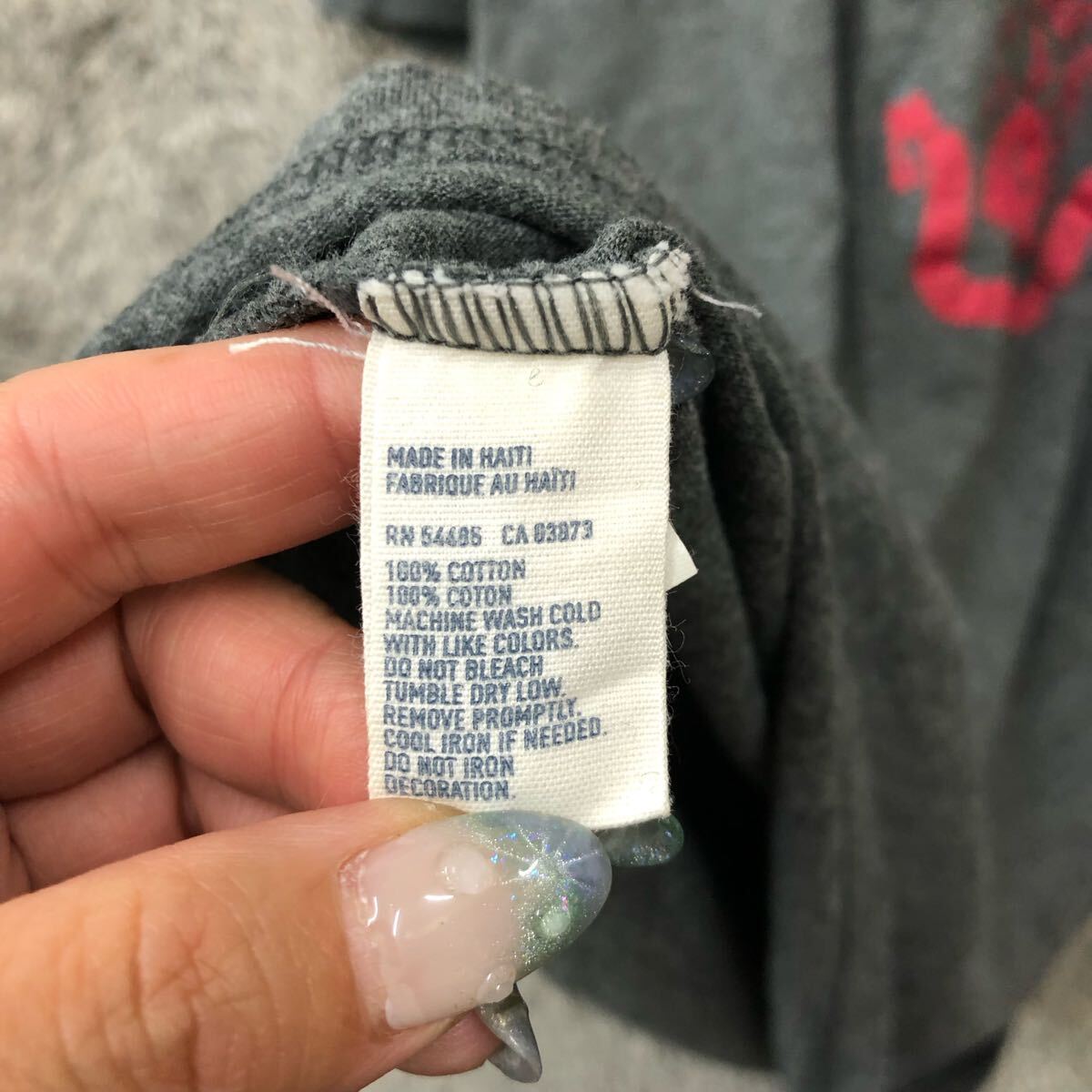 AMERICAN EAGLE アメリカンイーグル オールドイングリッシュ 半袖Tシャツ 半袖カットソー サイズXL グレー メンズ トップス 最落なし（V）