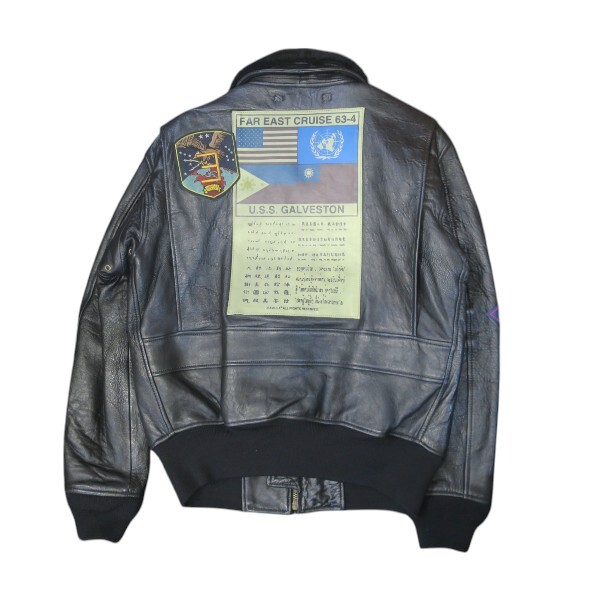AVIREX アヴィレックス G-1 トップガン レザー フライト ジャケット ＃L　【送料無(wú)料】中古品 used AB