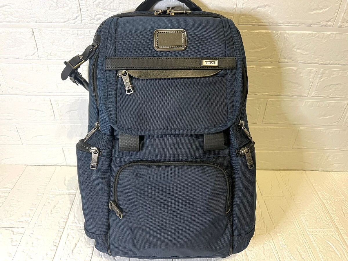 TUMI トゥミ　バッグ　リュック　バッグパック　リュックサック　ショルダー　ネイビー
