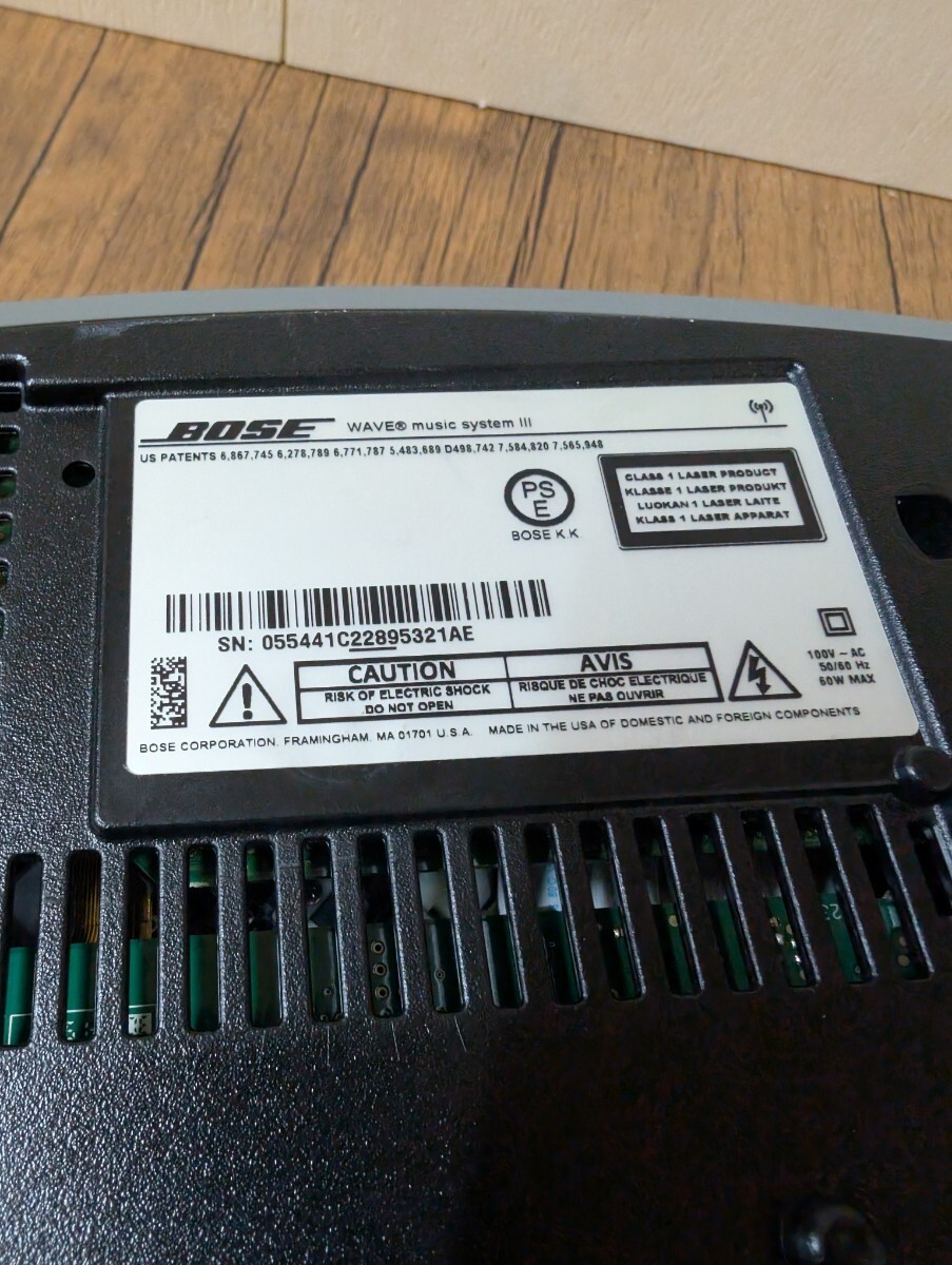 BOSE Wave MusicSystemIII　ボーズステレオ