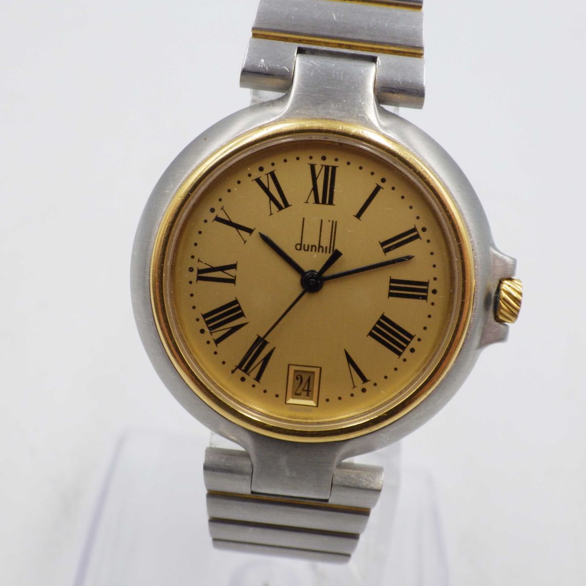 414352【1円スタート】dunhill ダンヒル 稼動品 6-11334 ミレニアム ローマンインデックス メンズ 時計 クォーツ ケース32mm