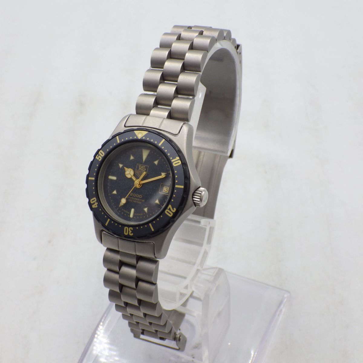 400355[1 иен старт ]TAG HEUER TAG Heuer работа товар 972.608 Professional Date женский часы кварц кейс 27mm