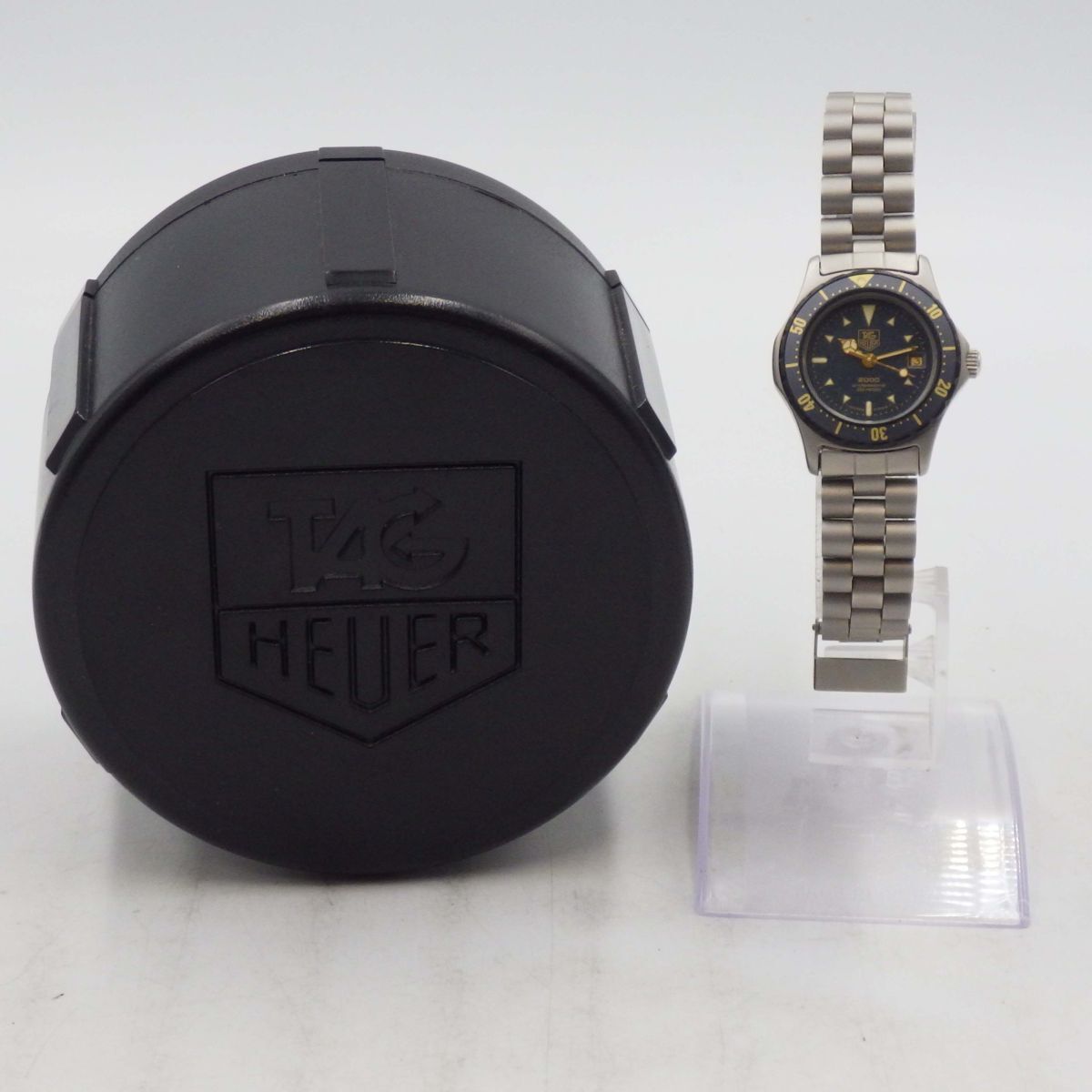 400355[1 иен старт ]TAG HEUER TAG Heuer работа товар 972.608 Professional Date женский часы кварц кейс 27mm