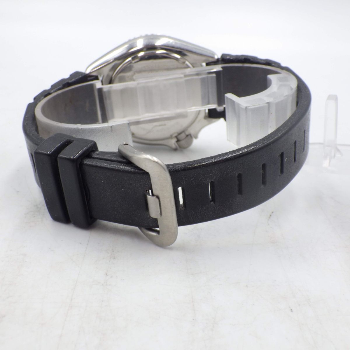 432304/①【1円スタート】SEIKO セイコー 稼動品 6458-600B ホワイトダイバー デイデイト メンズ 時計 クォーツ ケース38mm