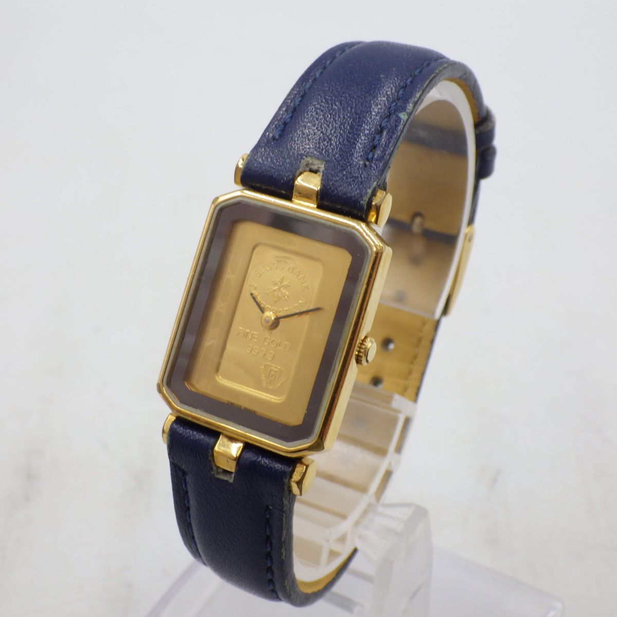 432410/③【1円スタート】SWISS BANK スイスバンク 稼動品 インゴット Fine Gold 999.9 1g ユニセックス 時計 クオーツ ケース20mm