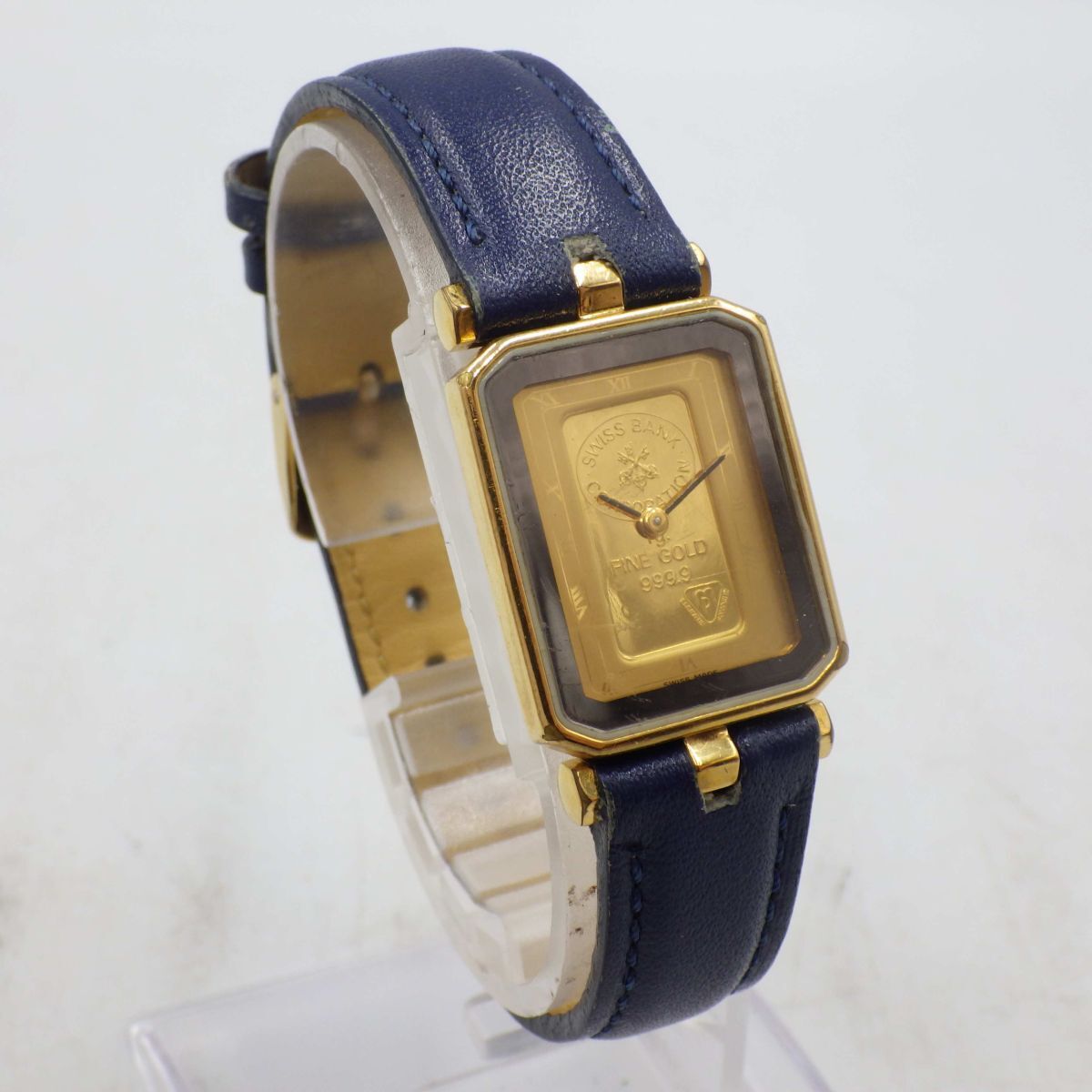 432410/③【1円スタート】SWISS BANK スイスバンク 稼動品 インゴット Fine Gold 999.9 1g ユニセックス 時計 クオーツ ケース20mm