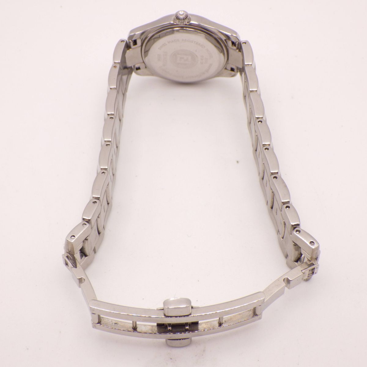 443423【1円スタート】FENDI フェンディ 稼動品 210L オロロジ Dバックル デイト レディース 時計 クオーツ ケース26mm