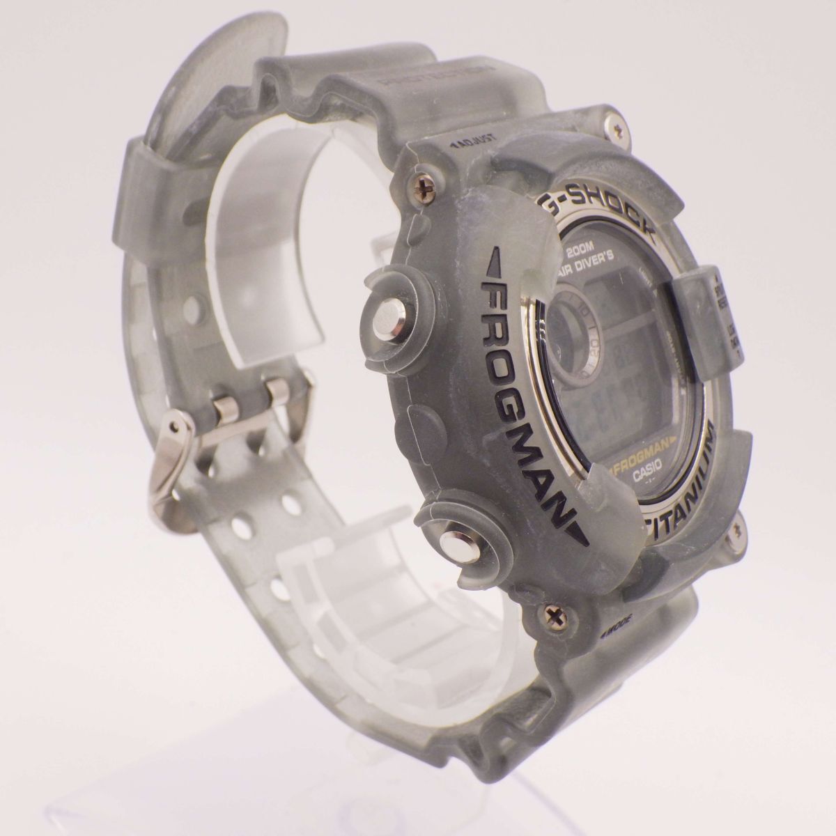448019【1円スタート】CASIO カシオ 稼動(dòng)品 DW-8200 G-SHOCK FROGMAN フロッグマン メンズ 時(shí)計(jì) クオーツ ケース50mm