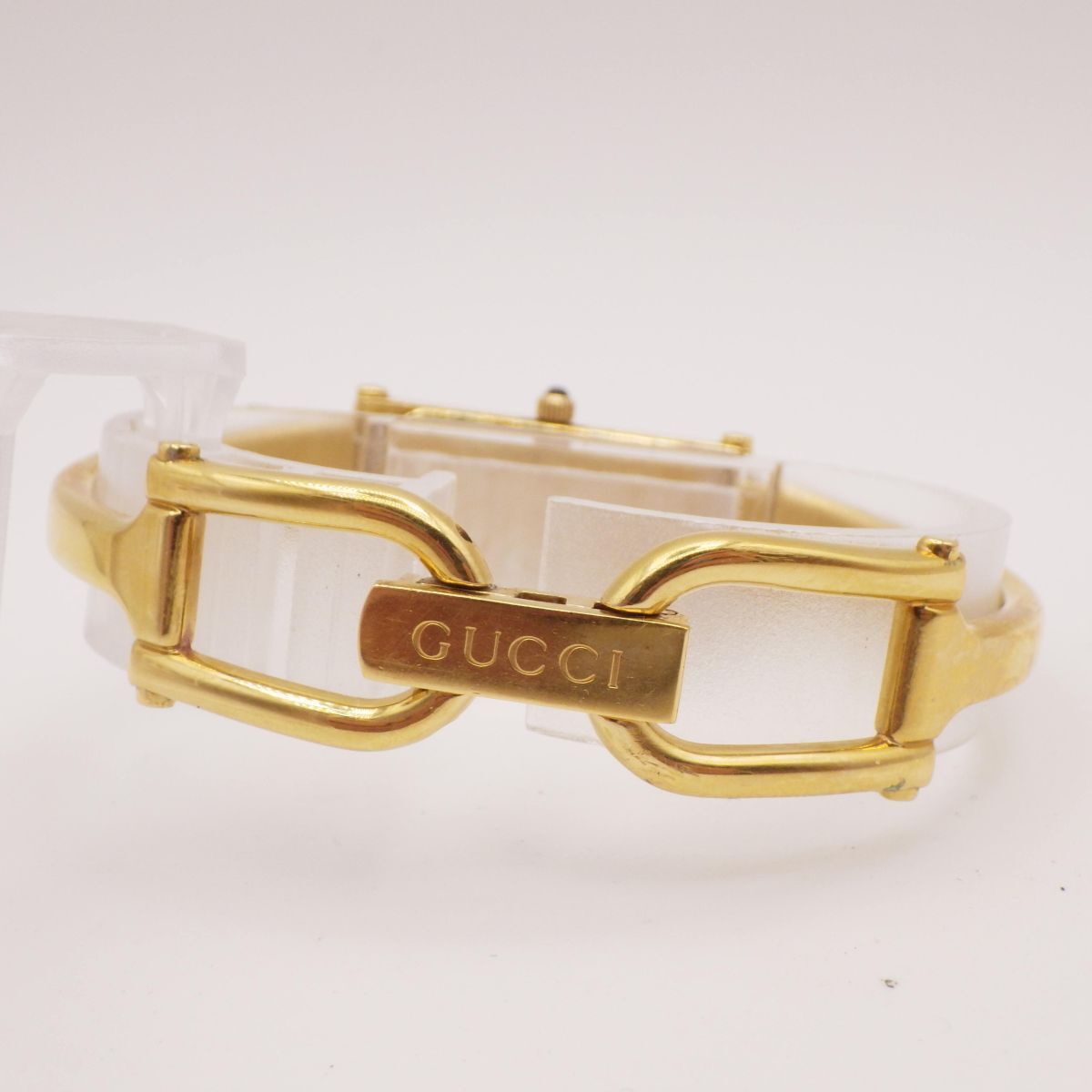 448014【1円スタート】GUCCI グッチ 稼動(dòng)品 1500L バングルウォッチ シェル文字盤(pán) レディース 時(shí)計(jì) クオーツ ケース12mm
