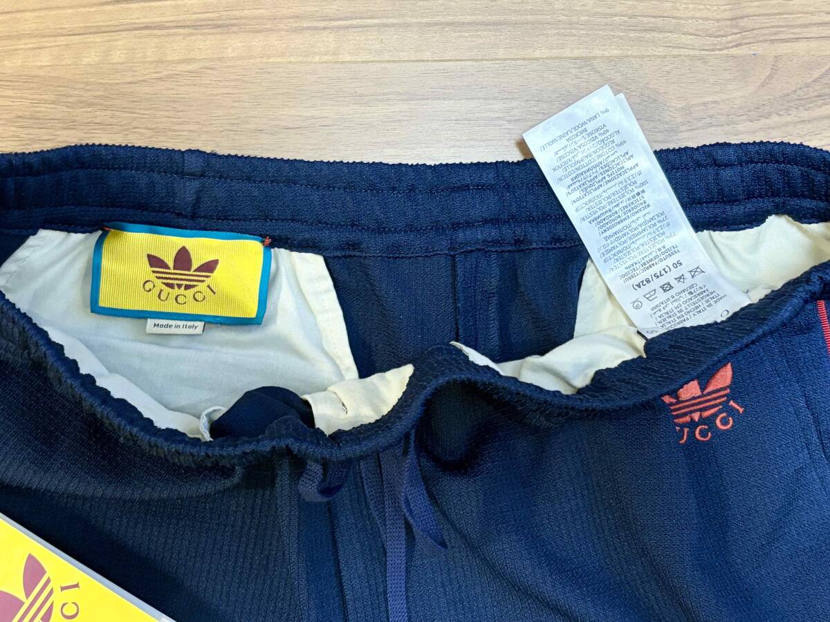 adidas x Gucci コラボロゴ ジャージートラックパンツ 50 購入証明有り（アディダスグッチ