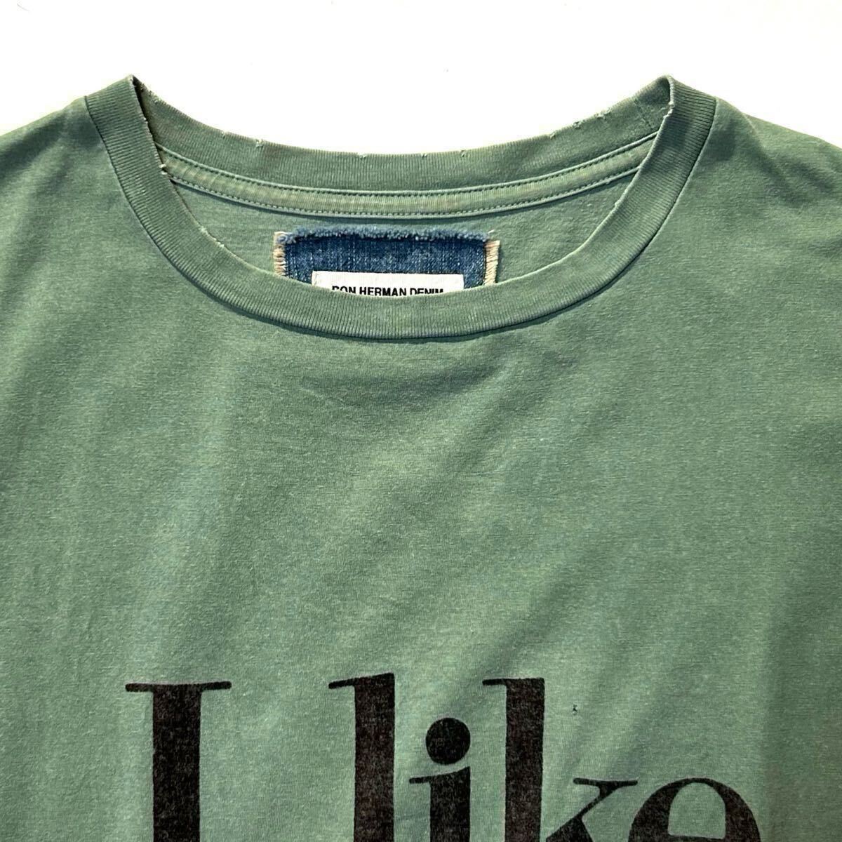 【RON HERMAN DENIM】リアルヴィンテージを追求した拘りのSP加工TEE◎!!RHC ロンハーマン ユーズド加工 クルーネックTシャツ 半袖シャツ