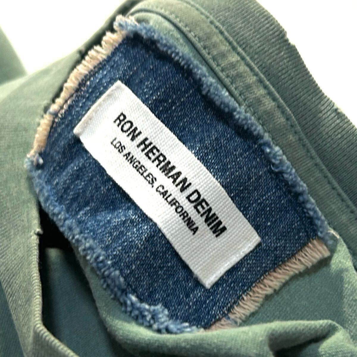 【RON HERMAN DENIM】リアルヴィンテージを追求した拘りのSP加工TEE◎!!RHC ロンハーマン ユーズド加工 クルーネックTシャツ 半袖シャツ