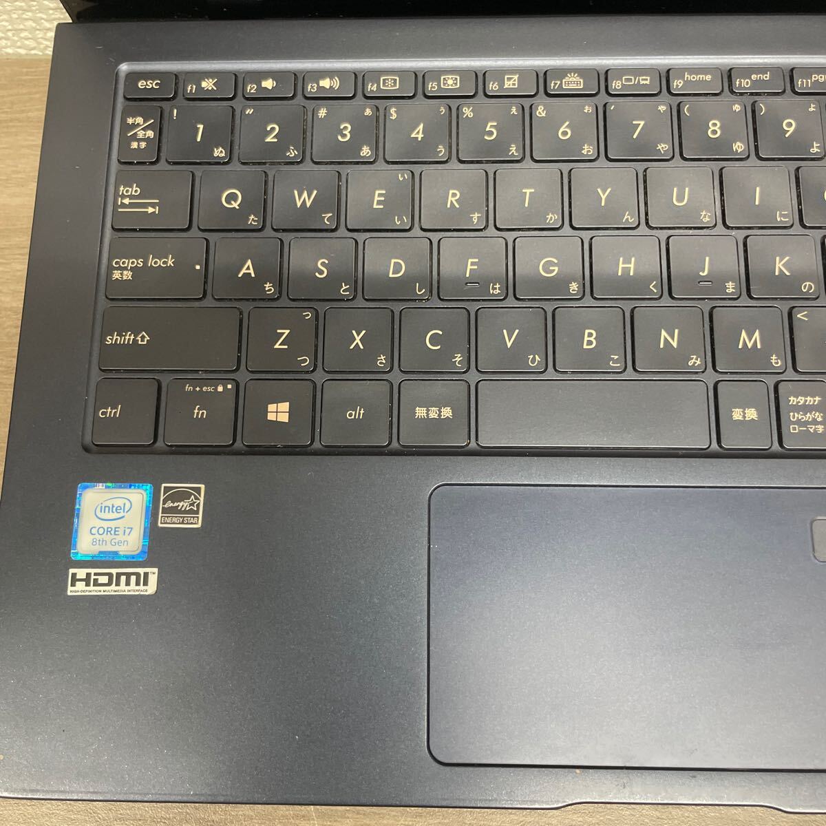 ④ASUS UX391U Corei7-8550 1.80GHz 16GB принадлежности нет ноутбук 