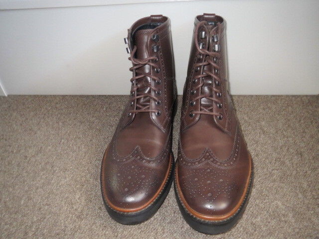 未使用 コーチ COACH G1057 Bryant Wingboot ウイングチップ レースアップブーツ 26.0