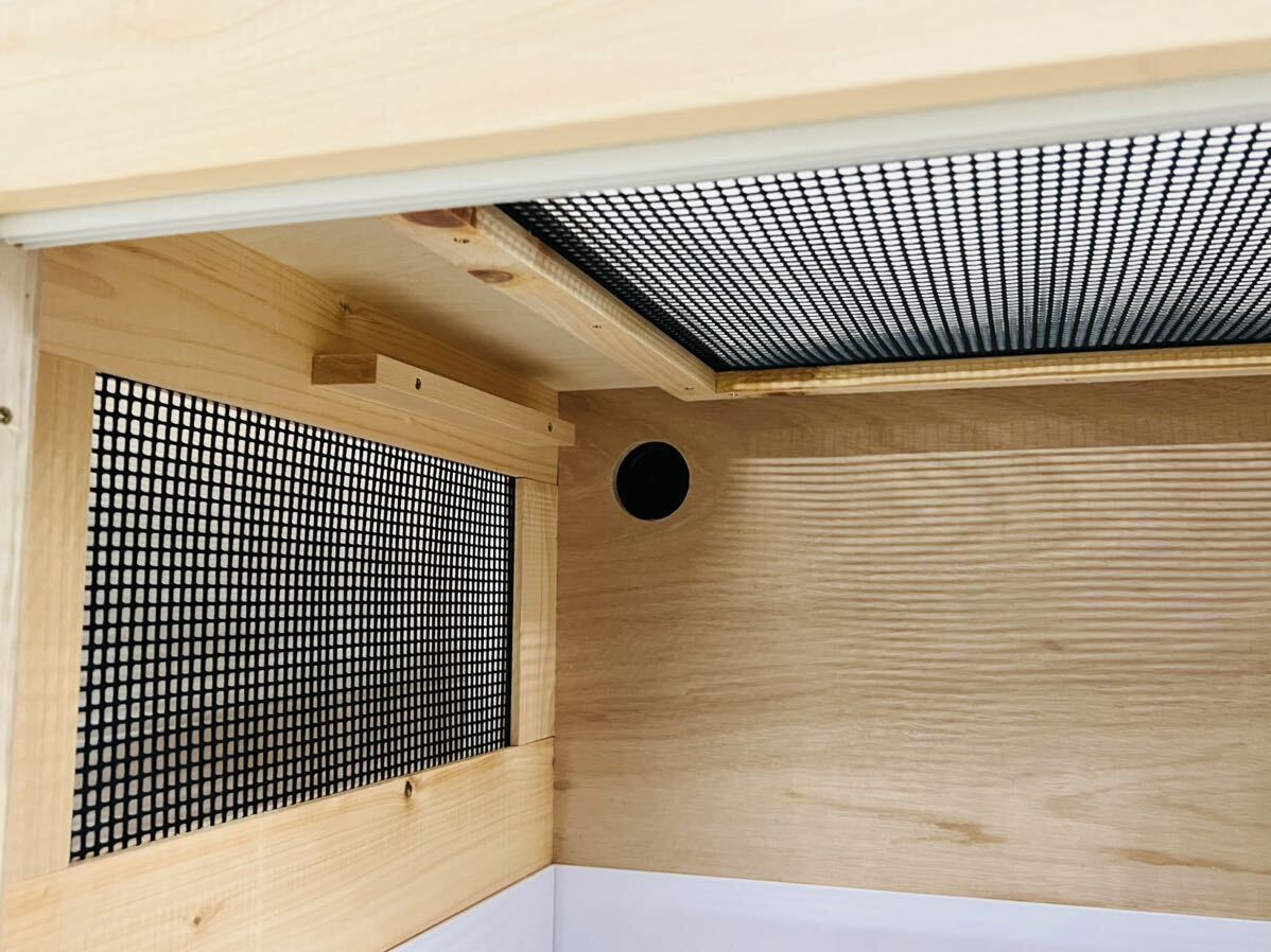 RepBox 大型木制ケージ1200×600×450　リクガメ、フトアゴヒゲトカゲ、ハリネズミ、爬蟲類、小動(dòng)物用　未使用　　ナチュラルカラー