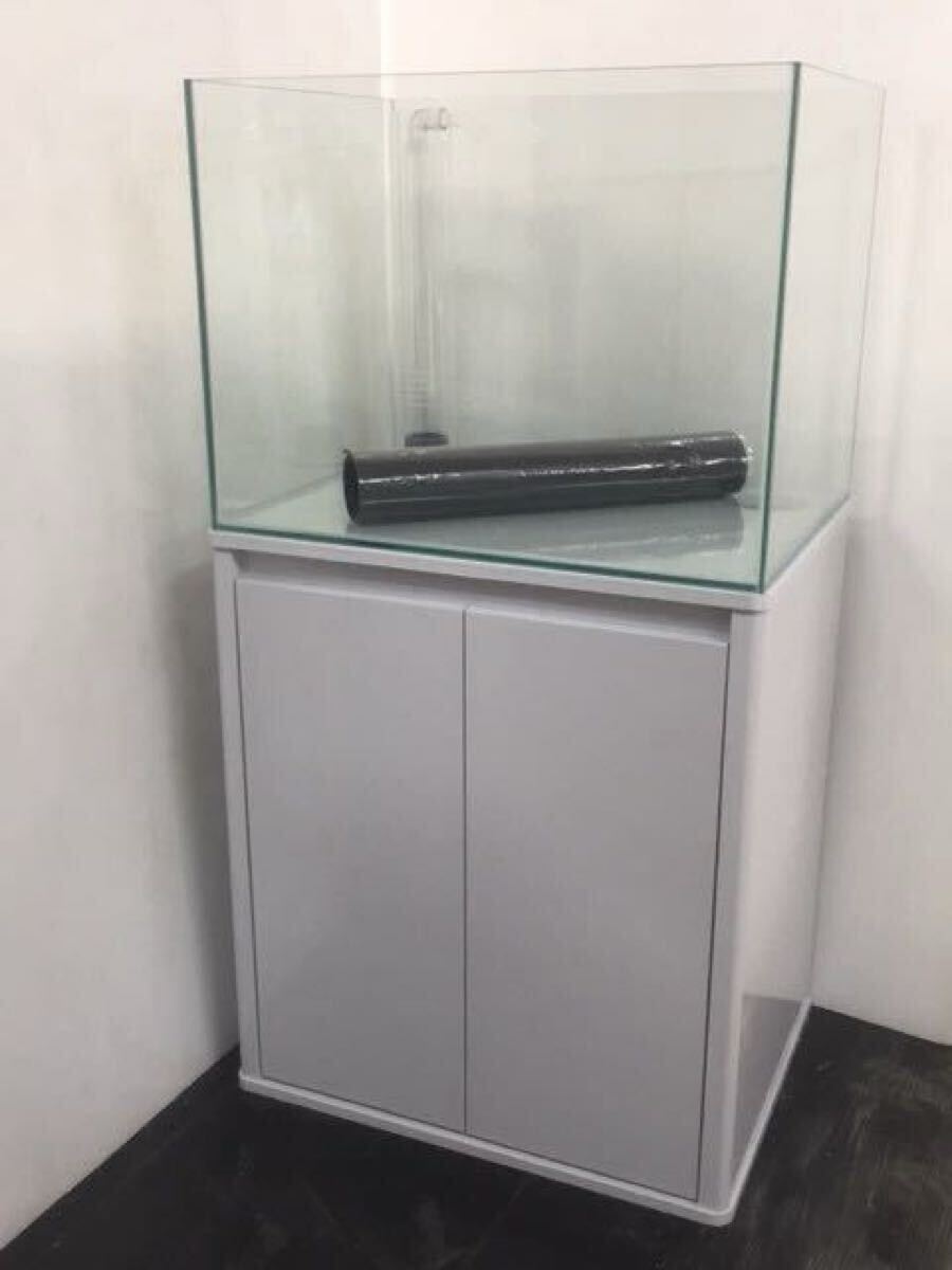 ラスト1セット　600×450×450オーバーフローセット(水槽?プロスタイルキャビ?濾過槽?ウールBOX)　クリアシリコン　未使用品