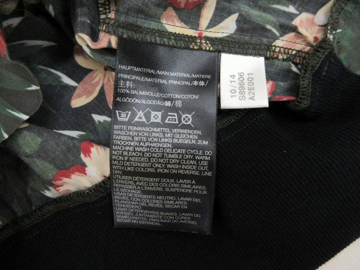 Y-3 YOHJI YAMAMOTOwa стул Lee Yohji Yamamoto цветочный принт cut and sewn Cut and sew S S89606 A2E001 COTTON100% YOHJI YAMAMOTO Yohji Yamamoto 