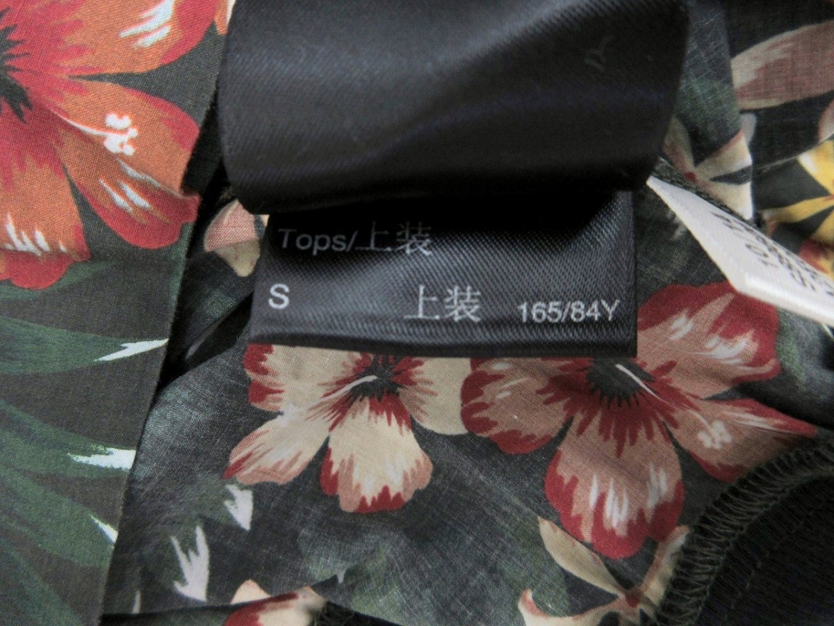 Y-3 YOHJI YAMAMOTOwa стул Lee Yohji Yamamoto цветочный принт cut and sewn Cut and sew S S89606 A2E001 COTTON100% YOHJI YAMAMOTO Yohji Yamamoto 