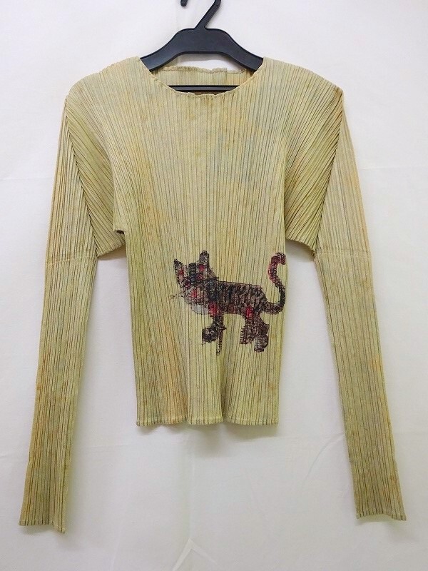 PLEATS PLEASE プリーツプリーズ プリーツネコデザインカットソー 3 PP83-JK704 ISSEY MIYAKE イッセイミヤケ