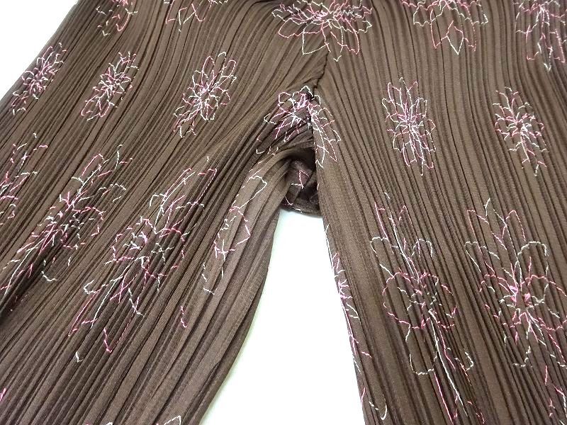 PLEATS PLEASE プリーツプリーズ プリーツ刺繍パンツ 3 PP51-JF884 ISSEY MIYAKE イッセイミヤケ