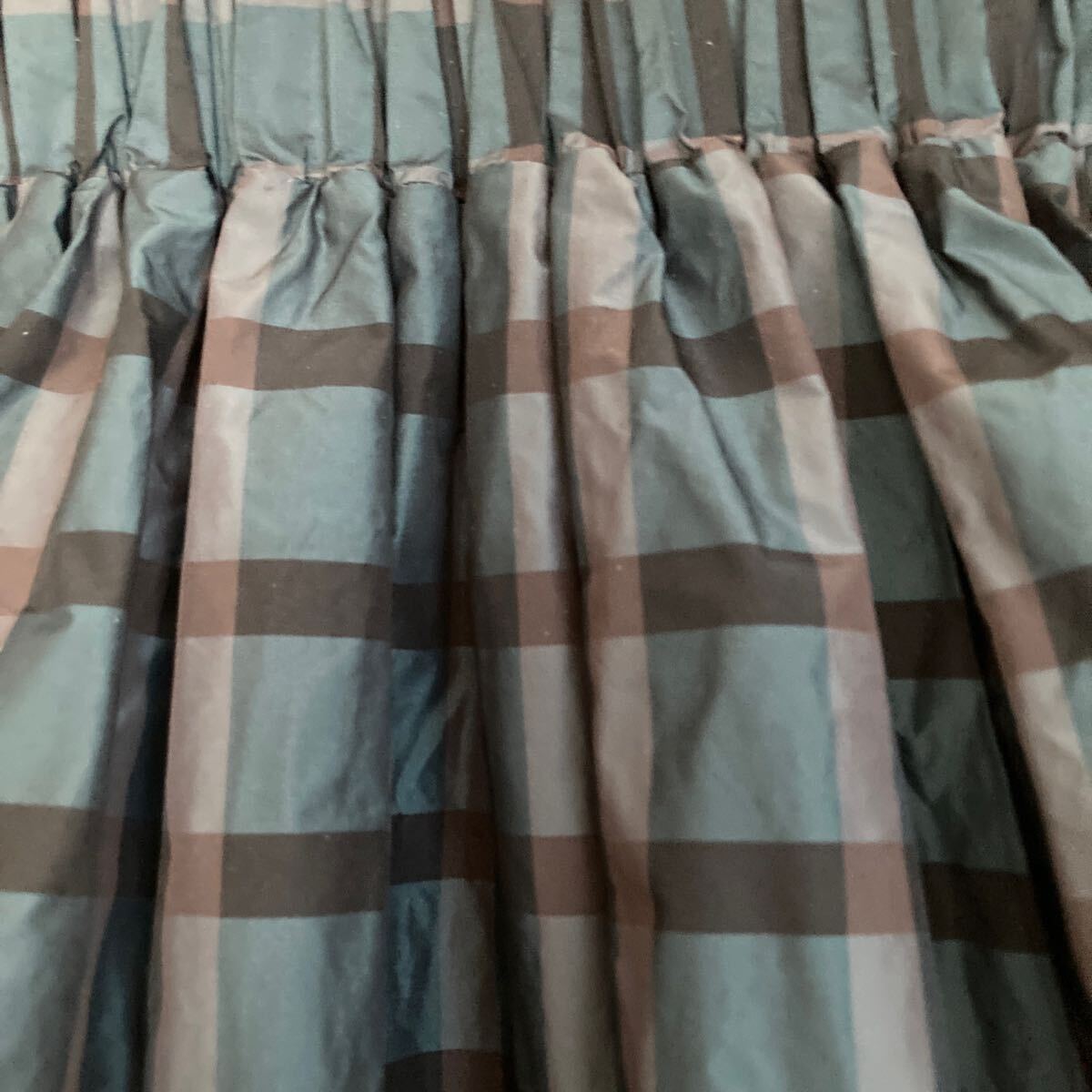 ◆超美品◆【LUCA/LADY LUCK LUCA】ルカ/レディラックルカ　チェック シャカシャカスカート 膝丈 ウエストゴム_画像5