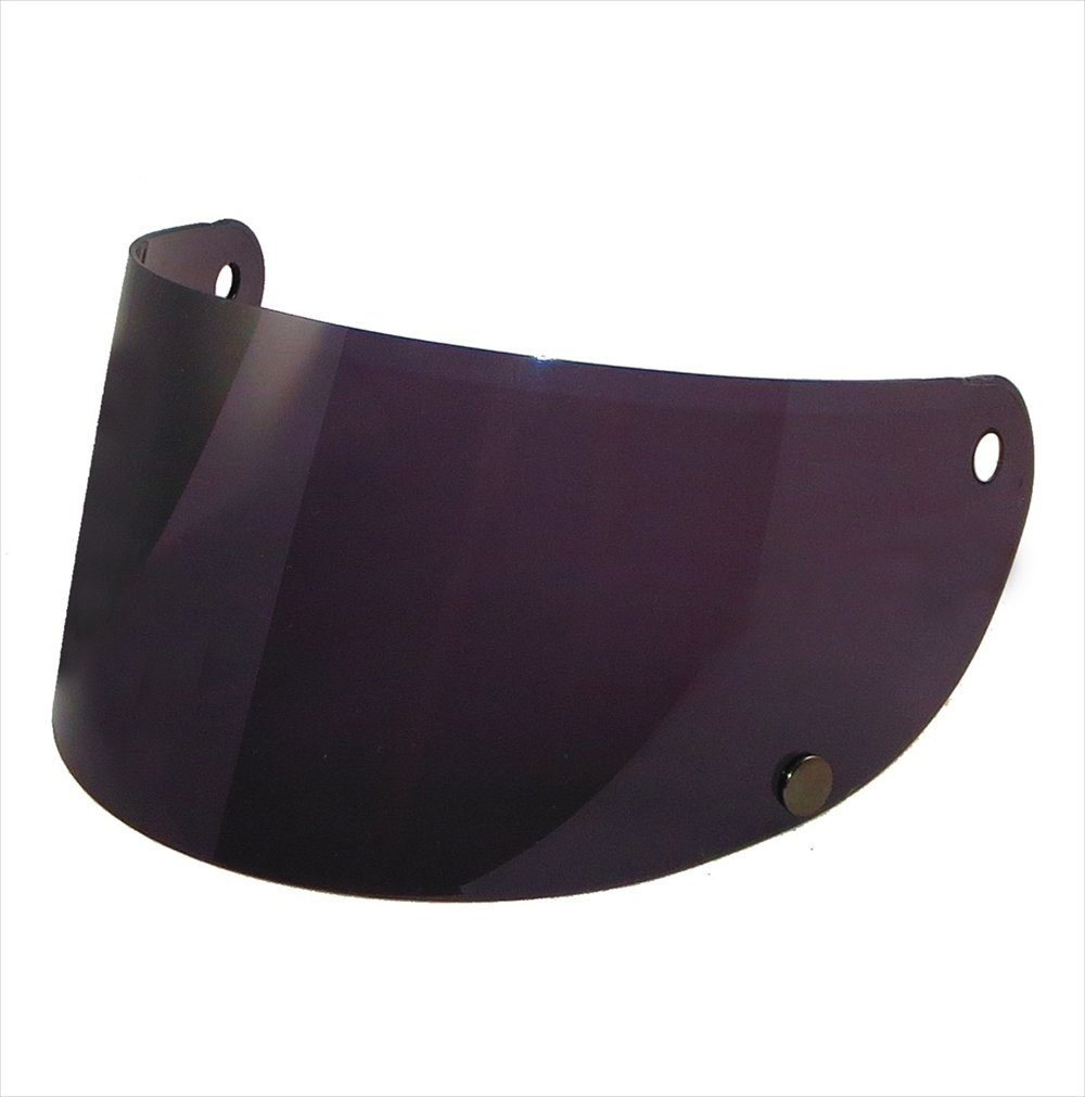 ZK-540交換補(bǔ)修用純正シールド（ダークスモーク）丈夫なポリカーボネイド制　UVカットハードコート 両脇のネジを外すだけで簡(jiǎn)単に交換