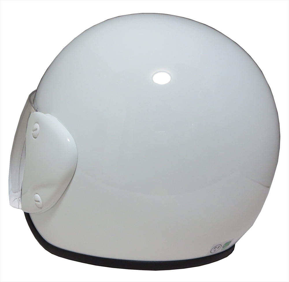 ZK-400 ジェットヘルメット（ホワイト）UVカット ハードコートシールド標(biāo)準(zhǔn)裝備 全排気量対応 サイズ調(diào)整スポンジ付き S~L調(diào)整可