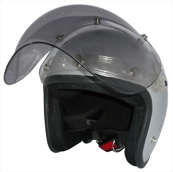 ZK-380 スモールジェット(シルバー)+スモークシールド+フリップ 3點(diǎn)セット SG公認(rèn) 全排気量可 サイズ調(diào)整S~L可能 盜難防止金屬リング