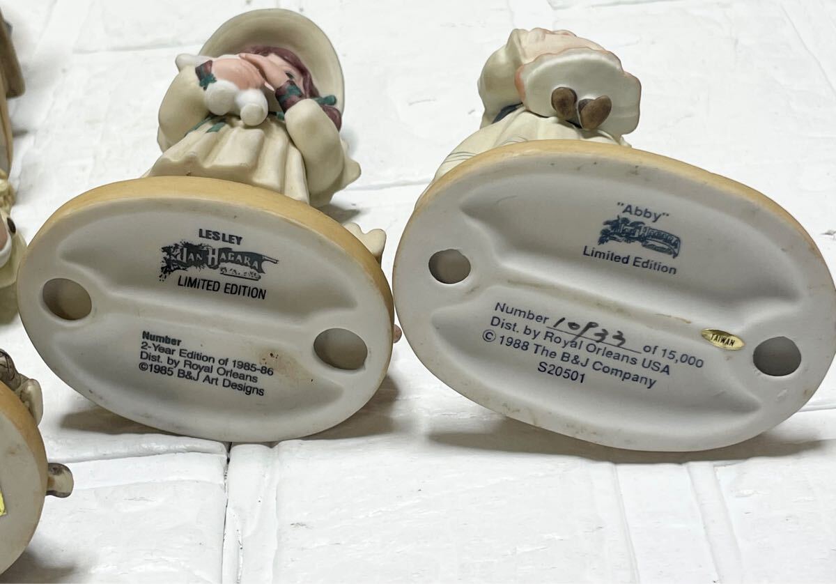 希少！良品☆ Jan Hagara ROYAL ORLEANS 10000 限定 B&J GOLDIE Abby Beth&Amy ヴィンテージ アンティーク 陶器 等 大量 まとめて 5點 B3