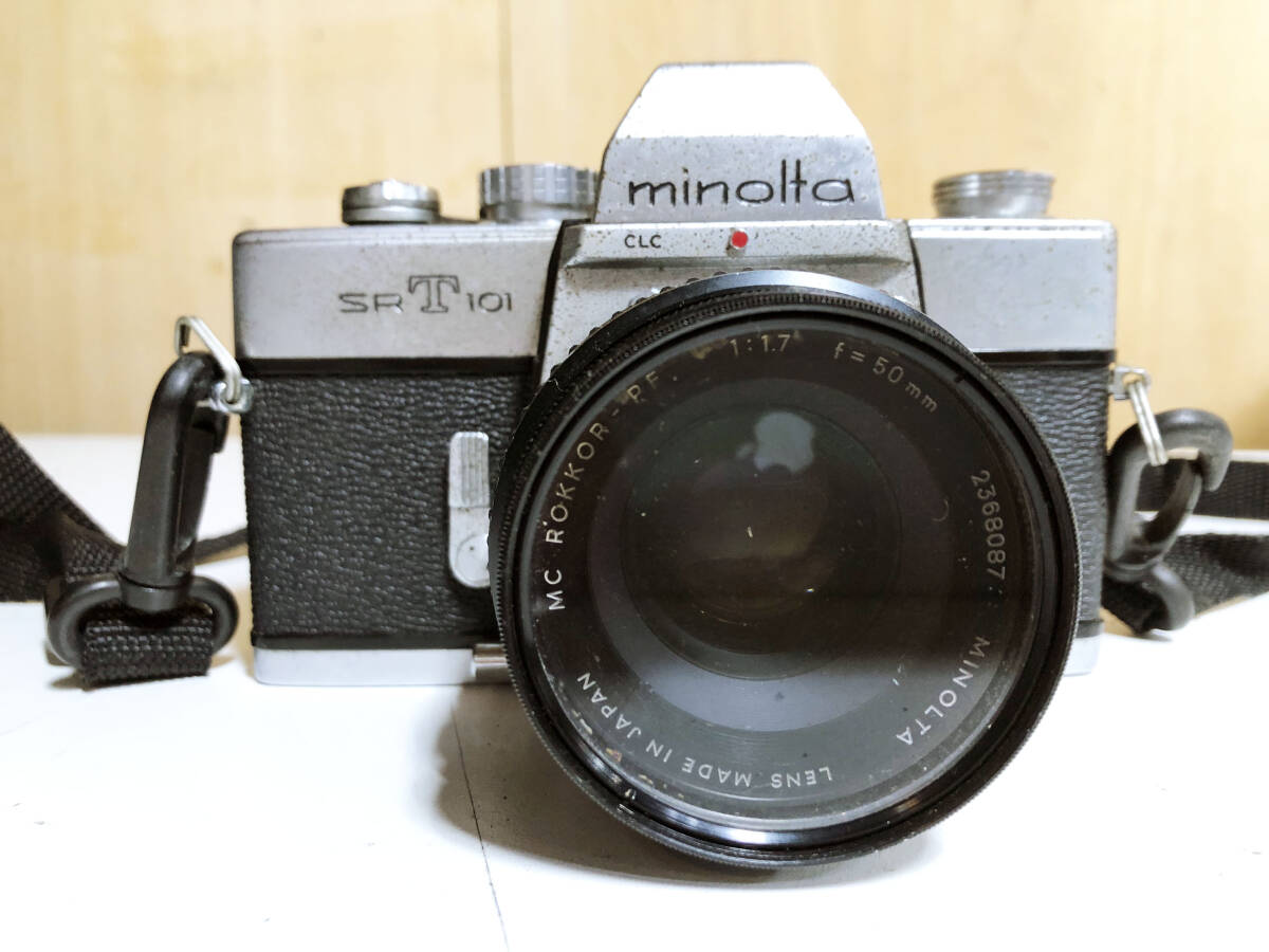 中古★MINOLTA/ミノルタ SRT101 MC ROKKOR-PF F1.7 50mm フィルム一眼レフカメラ【SRT101】F1C9