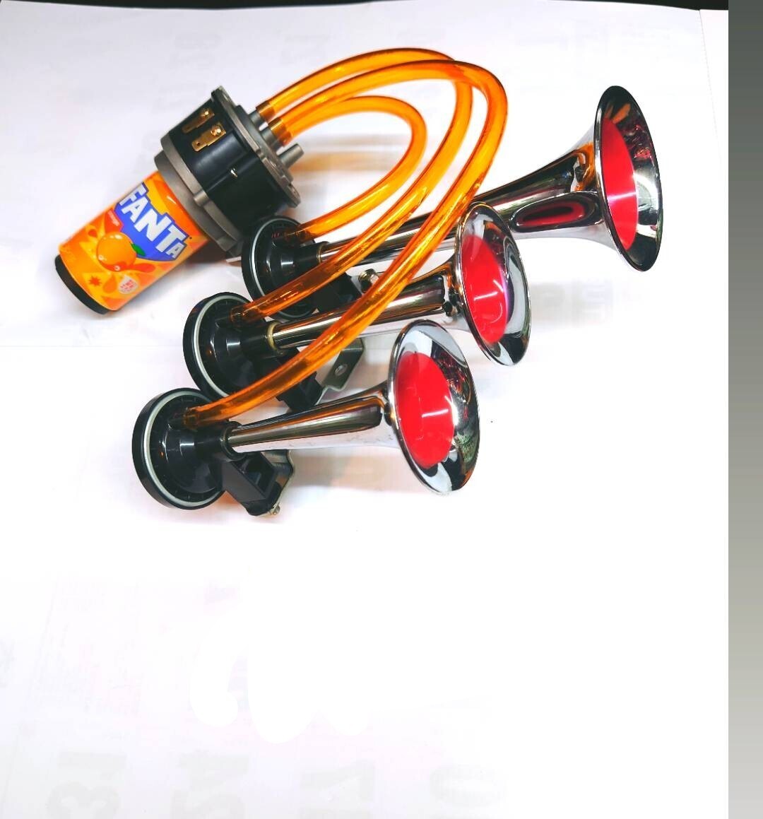 12V3 полосный труба pala сирень orange ) музыка звуковой сигнал гонщик старый машина ассоциация kretakJOG dio DJ1 Champ высота машины короткий Mikuni три номер павильон флаг палка Dio 