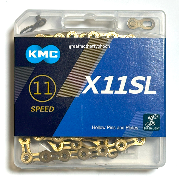 送料コミ追跡アリ◆新品◆KMC チェーン X11SL ゴールド★11スピード 11s 11速 118Links