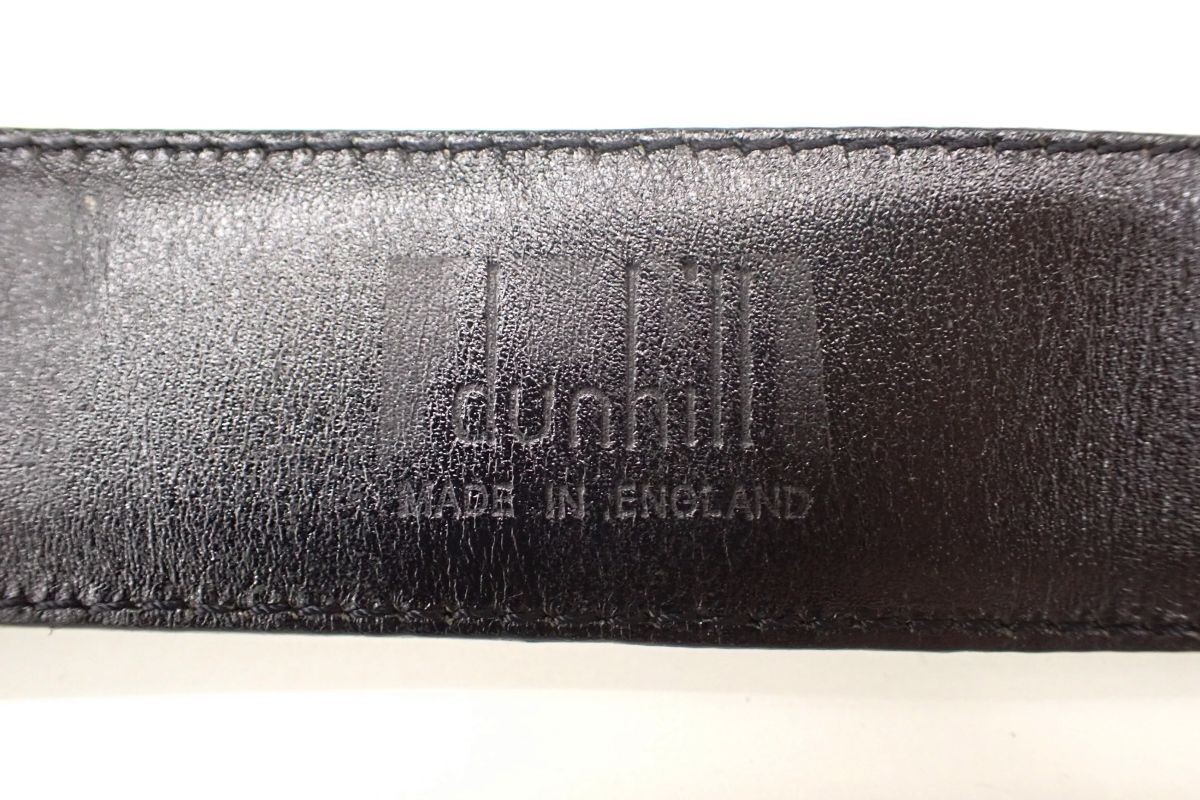 ◆ベルト01 未使用 dunhill 紳士用 本革 レザー 黒◆ダンヒル/消費(fèi)稅0円