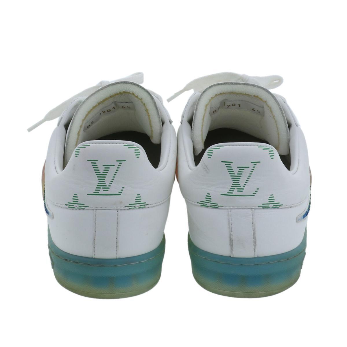 【中古】LOUIS VUITTON ルイヴィトン 靴 靴/メンズ White ルクセンブルク サモトラケ?ライン スニーカー