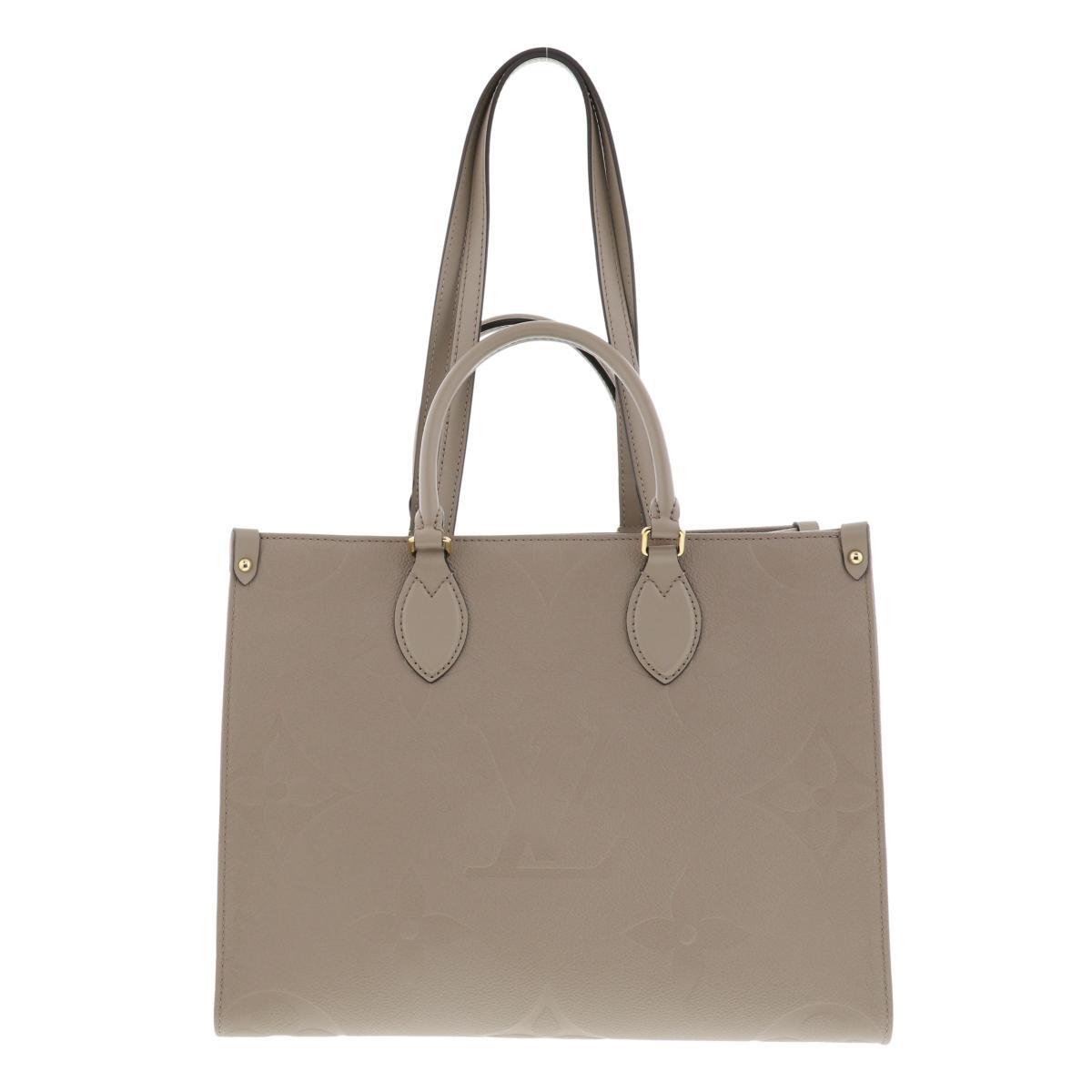 LOUIS VUITTON ルイヴィトン バッグ ハンドバッグ M45607 Beige ベージュ Monogram ジャイアント モノグラム leather オンザゴー MM