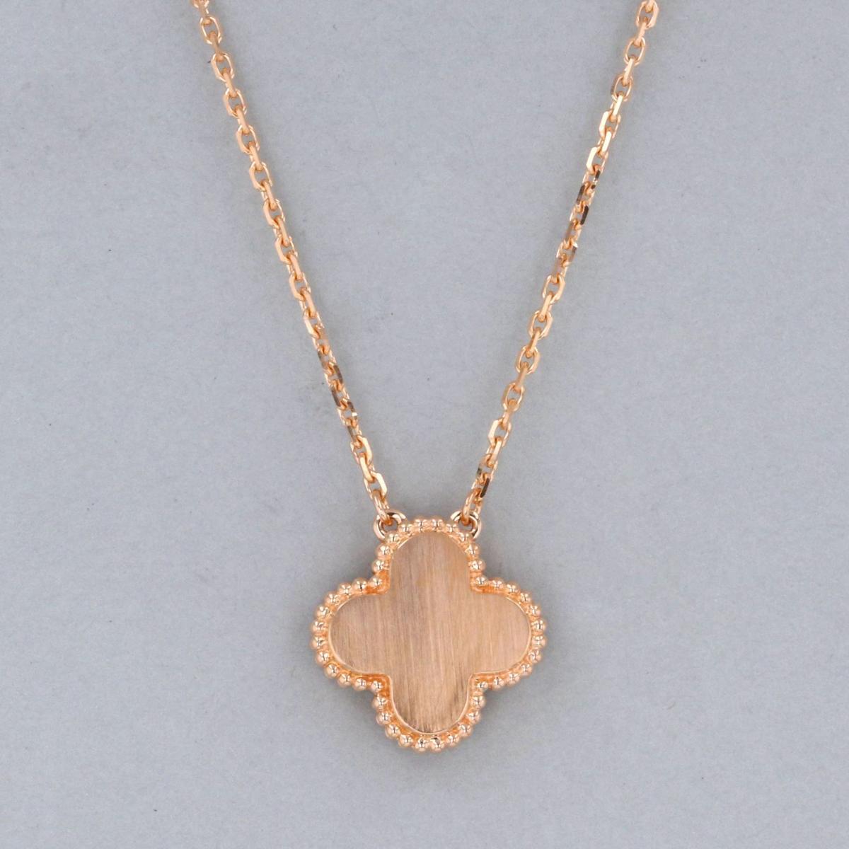 【最終値下げ】【美品】Van Cleef&Arpels ヴァンクリーフ＆アーペル ネックレス VCARP9T000 Gray K18PG ヴィンテージアルハンブラ
